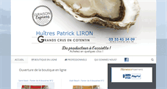 Desktop Screenshot of huitres-normandie.fr
